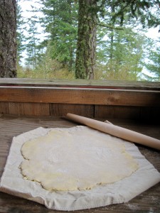 Pie Dough Rolled on a Pastry Cloth