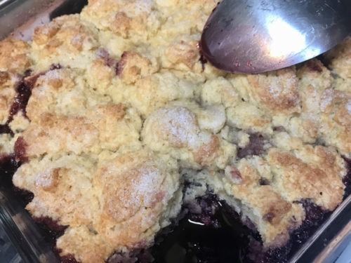 Honey Peach Blackberry Cobbler Art Of The Pie